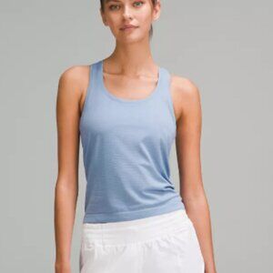 Lululemon Swiftly Tech Racerback Cropped Tank Top – Size 8 – Blue